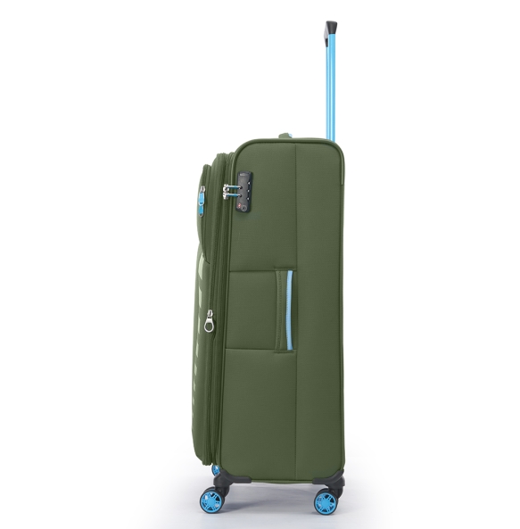 Βαλίτσα υφασμάτινη Μεγάλη DIELLE 30/70 79x48x31/34 cm Πράσινο